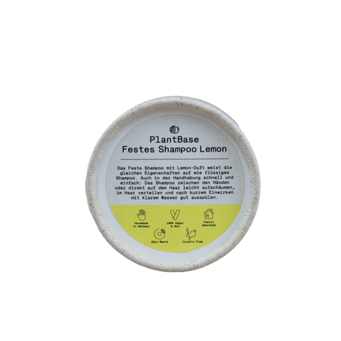 Șampon solid natural pentru păr cu lămâie