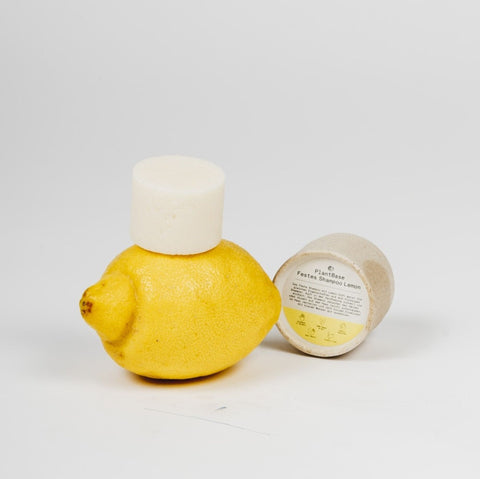 Șampon solid natural pentru păr cu lămâie