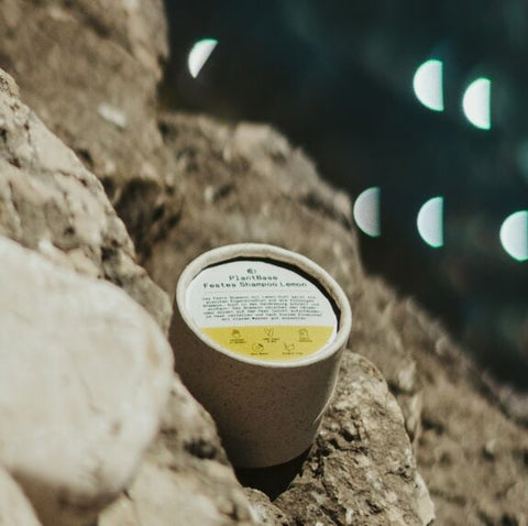 Șampon solid natural pentru păr cu lămâie