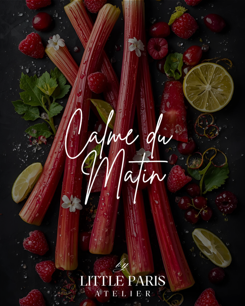 Lumânare parfumată Calme du Matin - Rubarba • Fructe roșii • Lime