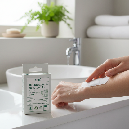 Plasturi din bumbac organic (30 buc.)