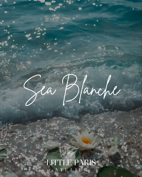 Lumânare parfumată Sea Blanche - Sare de mare • Nufăr • Mosc