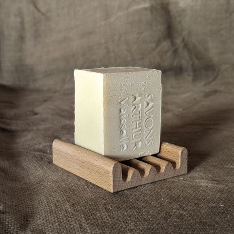 Set Ecologic pentru Vase Curate – Săpun Solid, Suport din Lemn & Perie Ergonomică