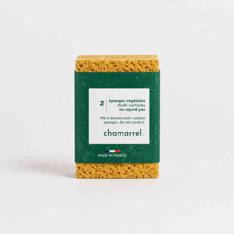 Burete vegetal multi-suprafețe, 100% compostabil (set de 2 buc)
