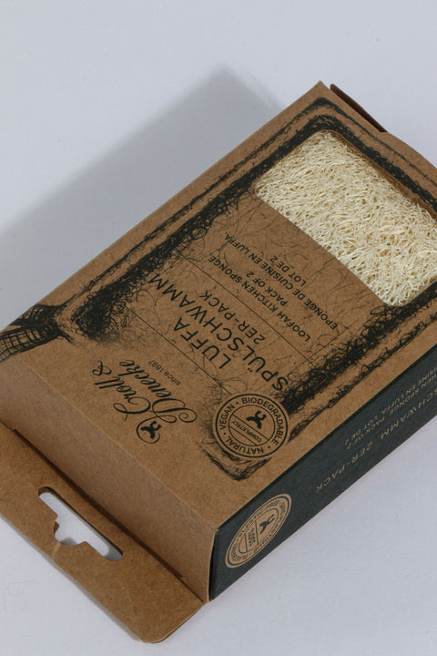 Burete de vase natural - 100% luffa (Set 2 buc)
