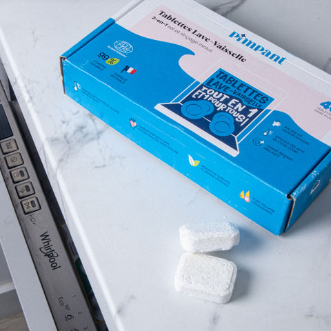 Tablete pentru mașina de spălat vase - 99% ingrediente de origine naturală