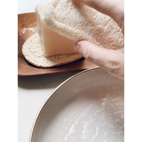 Burete de vase natural - 100% luffa