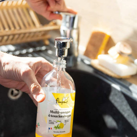 Set Spray Reîncărcabil 500 ml + Rezervă Detergent Multi-Suprafețe, 100% naturală