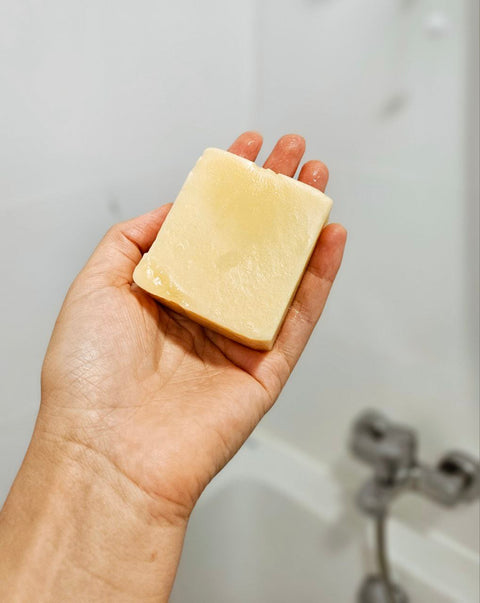 Șampon solid natural pentru păr cu lămâie