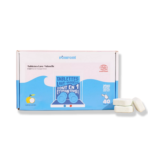 Tablete pentru mașina de spălat vase - 99% ingrediente de origine naturală